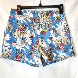 Very J linen blend high waist flowy shorts